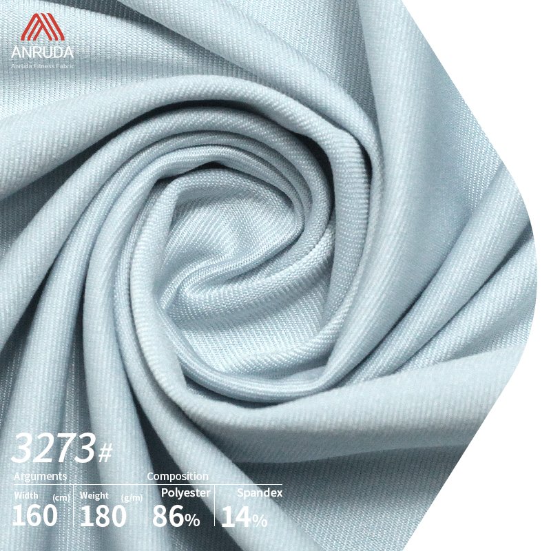 A3273 Rib Fabric Stock Lot High Stretch Superfine Fleece Brushed Polyester Knit Ribbed Activewear Shirts Spandex Fabric