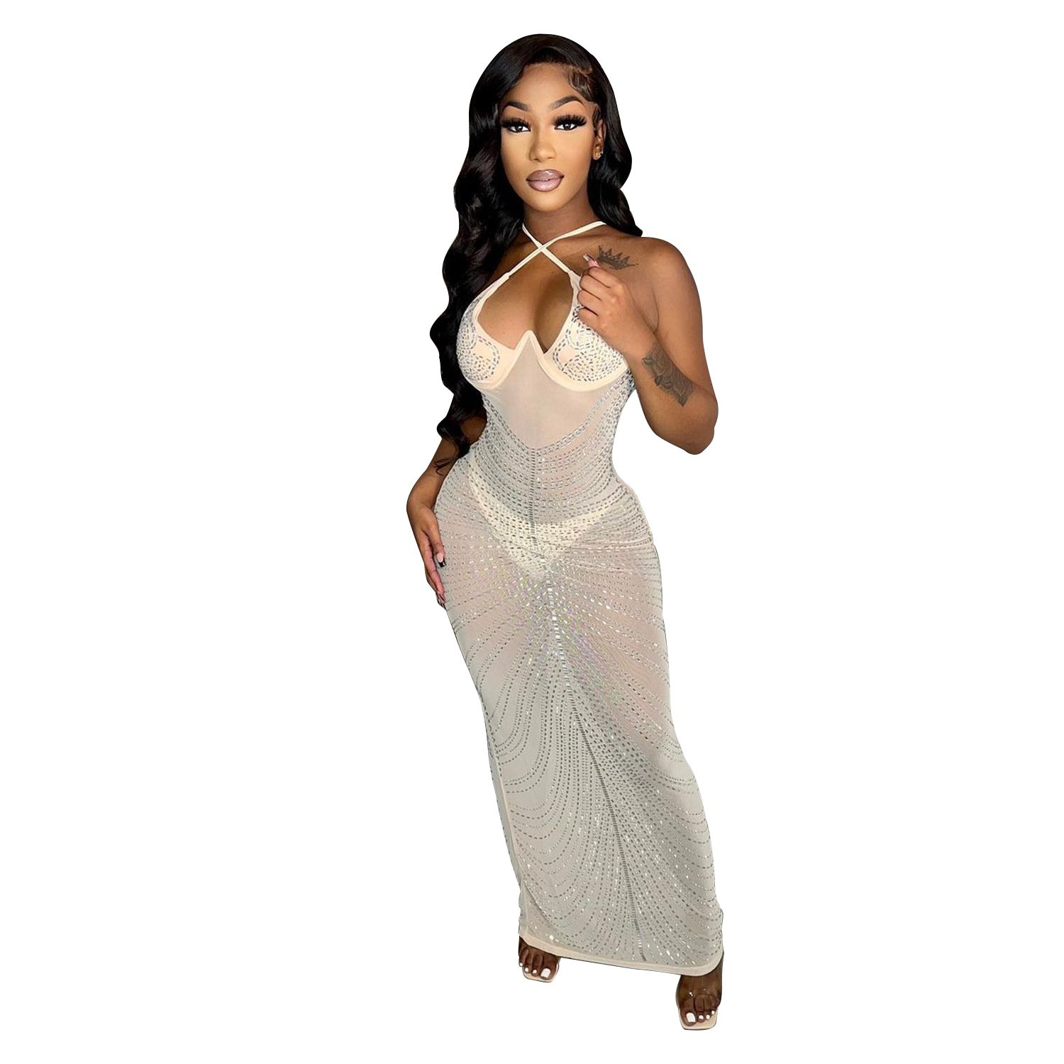Sexy New Coming Autumn Winter Women Hip Wrap Off The Shoulder Lantern Sleeve Casual Knit Rib Dress