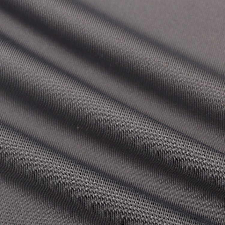 Custom 4 way stretch printed recycled fabric tan through upf 50 80 nylon 20 spandex swimsuit fabric