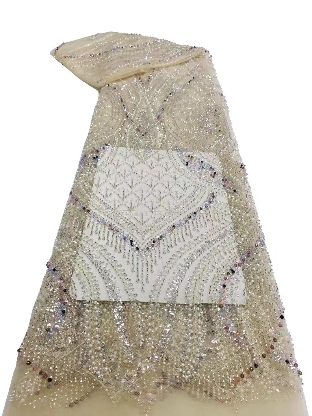 Factory Direct New Sequin Lace Embroidery Fabric Performance Dress Cheongsam Fabric For Slimming