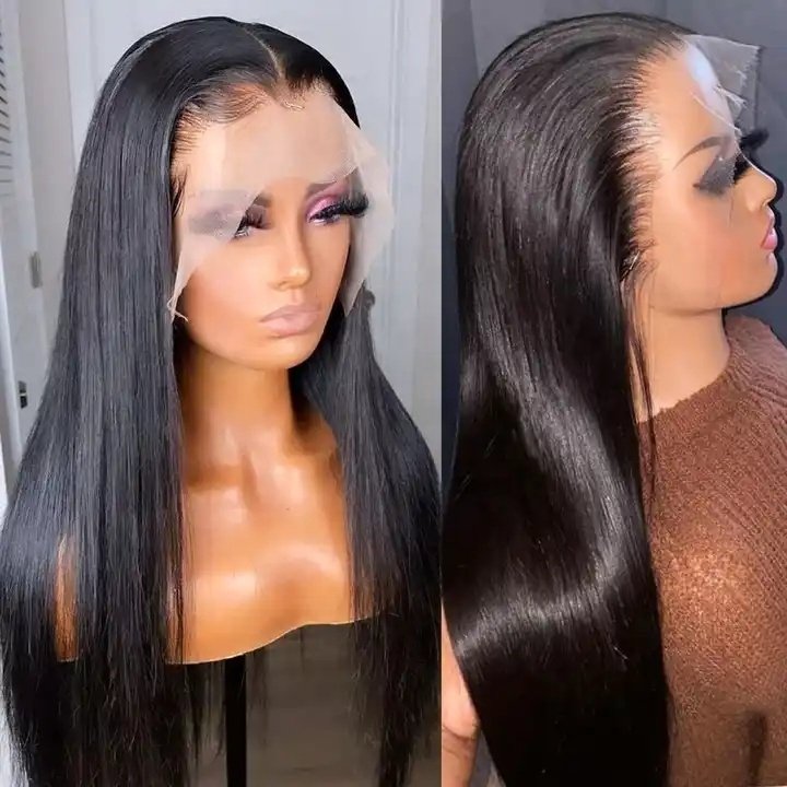 Pre Plucked 100% Virgin Transparent Lace Human Hair Wigs Lace Front Brazilian Hair HD Lace Closure Wigs