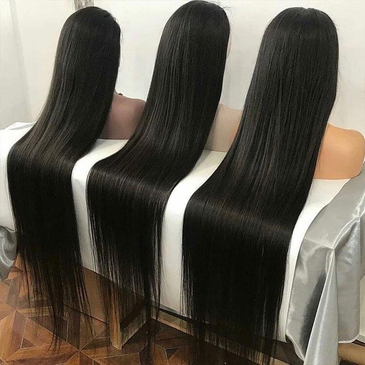 Pre Plucked 100% Virgin Transparent Lace Human Hair Wigs Lace Front Brazilian Hair HD Lace Closure Wigs