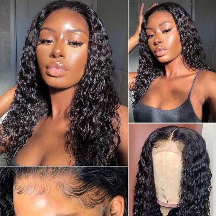 200 Density 100% Virgin Human Hair 360 Lace Front Wig 18 Inch 360 Tall Bun Human Glueless Wig Long HD 360 Full Lace Curly Wigs