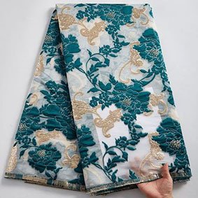African Nigerian Tulle Lace Fabric, Organza Embroidery, Brocade Jacquard dress fabric , French Lace fabric High Quality,