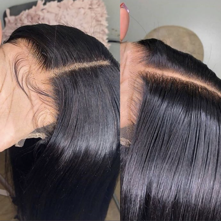 HD Indian Full Lace Human Hair Wig, 100% Human Hair Transparent Swiss Lace Full Lace Wig with Baby Hair, Full Lace Wig Vendor