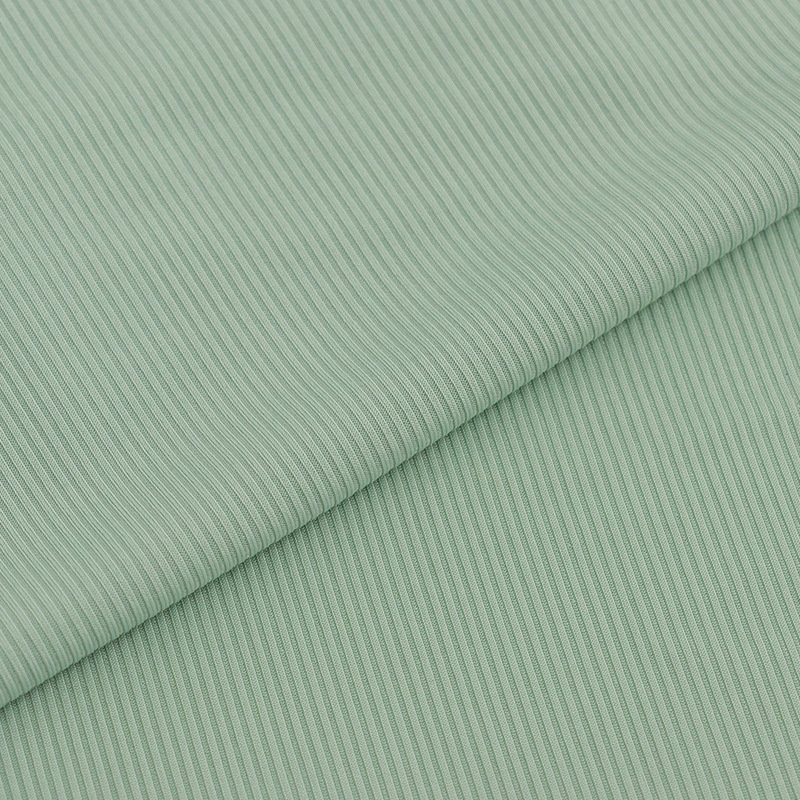 Recycled Polyester And Spandex Ribbed Fabric 180gsm Rib Fabric For T Shirt Ribbing Fabric Spring And Summer Wide Leg Leggings