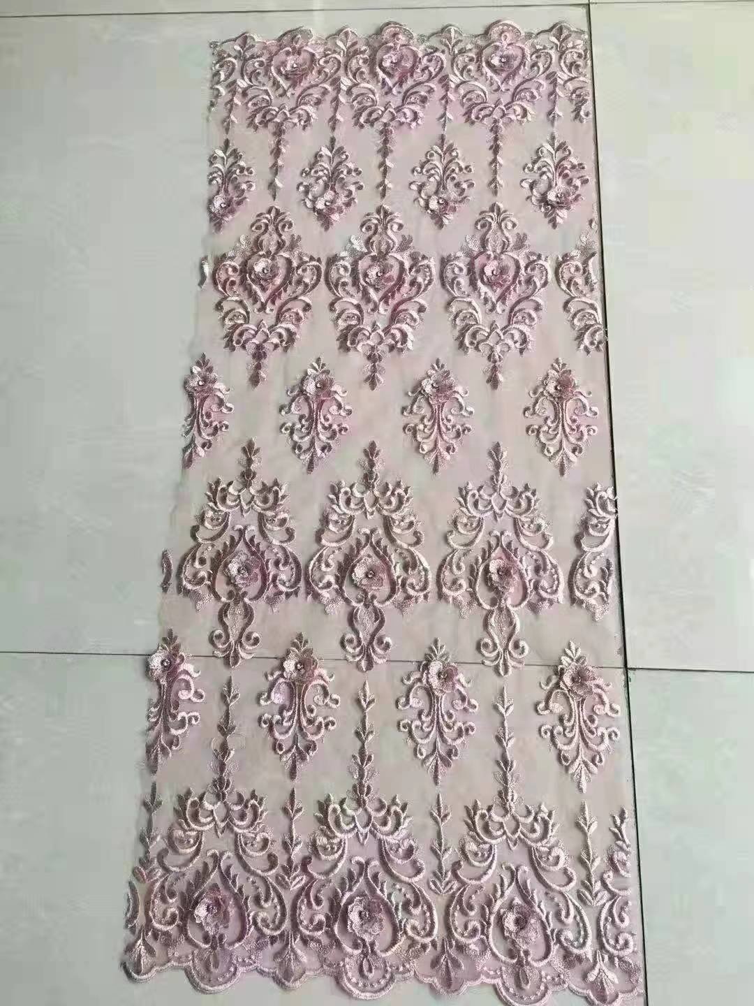 ACI Cheaper Price Nigeria Lace Fabric Stocklots Tulle Lace Fabric High-End Embroidery African Fabrics Clearance Sale