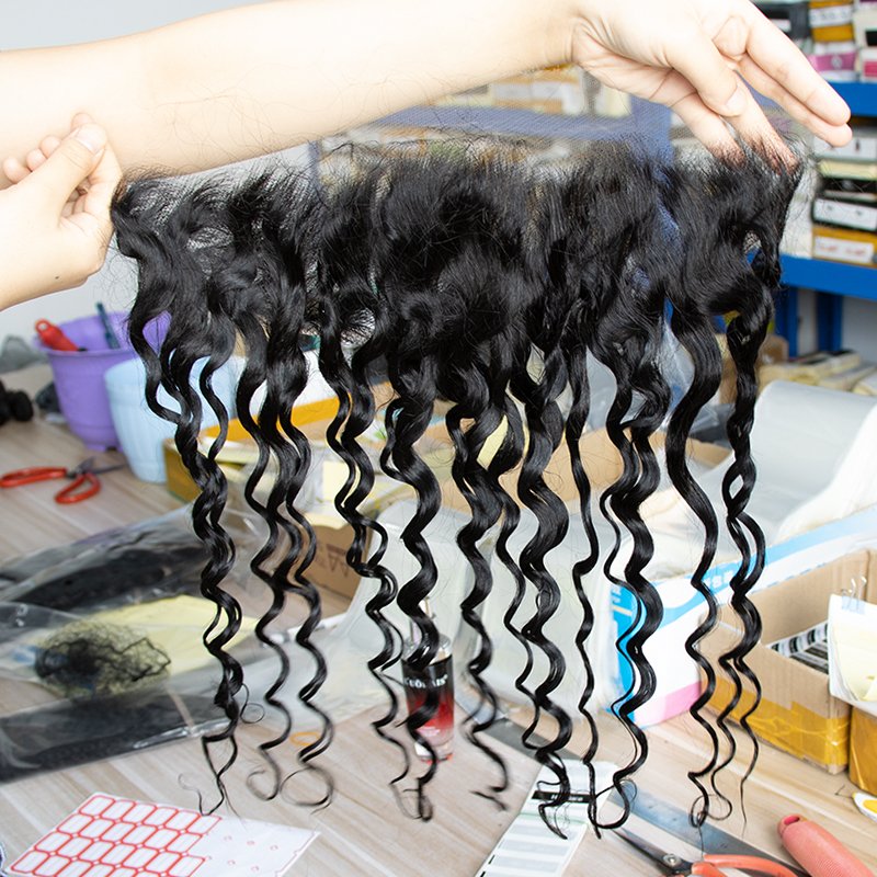 Wholesale 4x4 5x5 Curly Transparent HD Lace Closure Human Hair Cuticle Aligned HD Closure Swiss Lace Raw Virgin Brazilian Hair