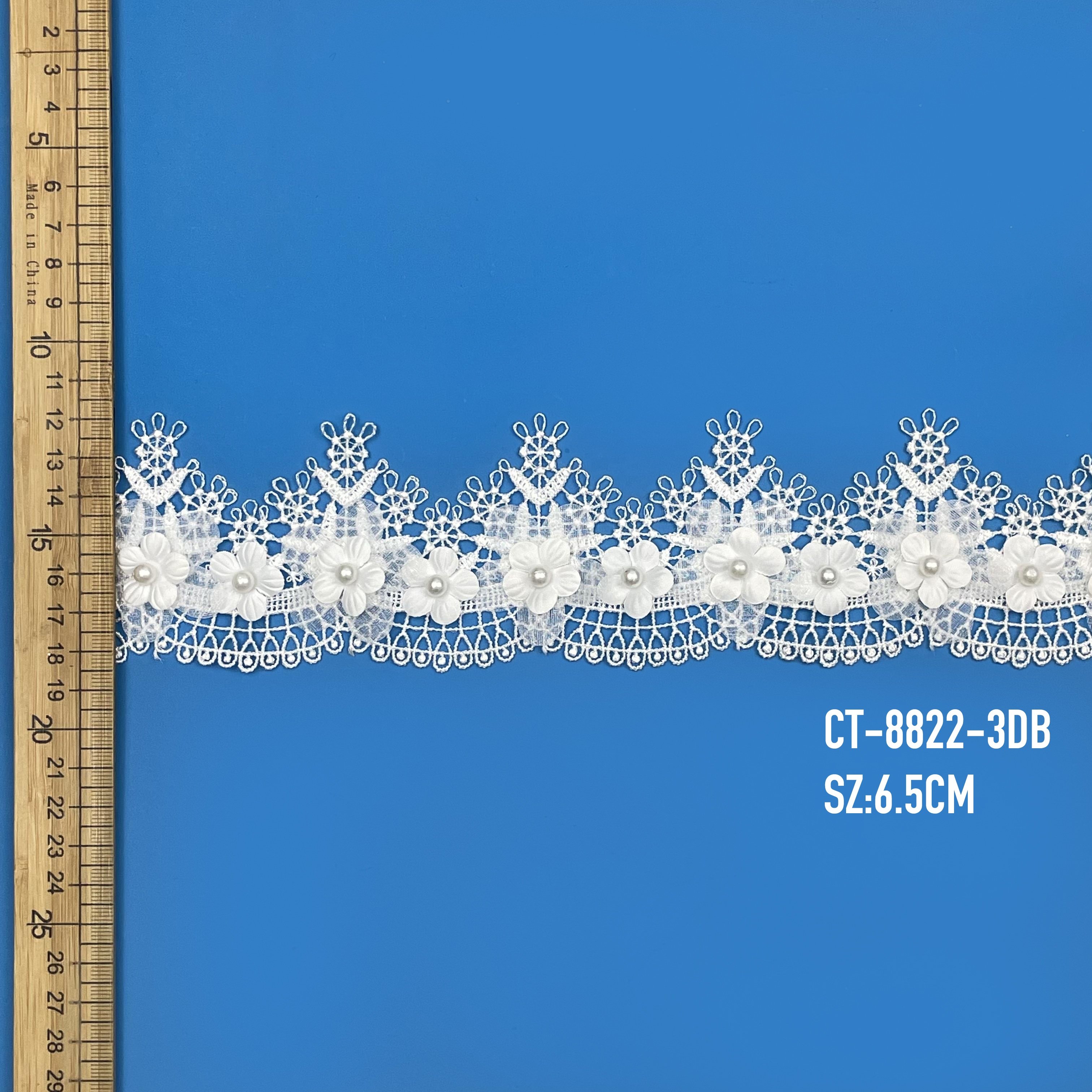 Encajes y cintas wide border stretch embroidery eyelet lace trimming clothing design lace trim