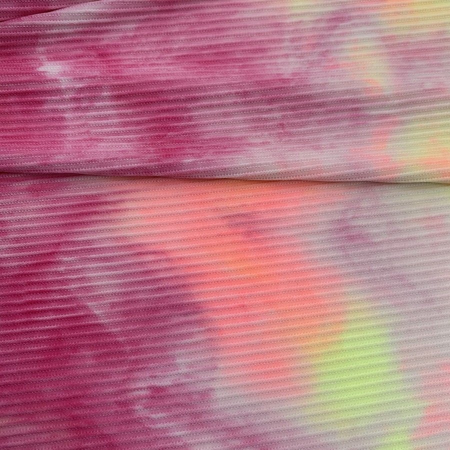 Hot selling recycled 88%polyester 12%spandex ribbed swimwear bikini fabric twill fabric