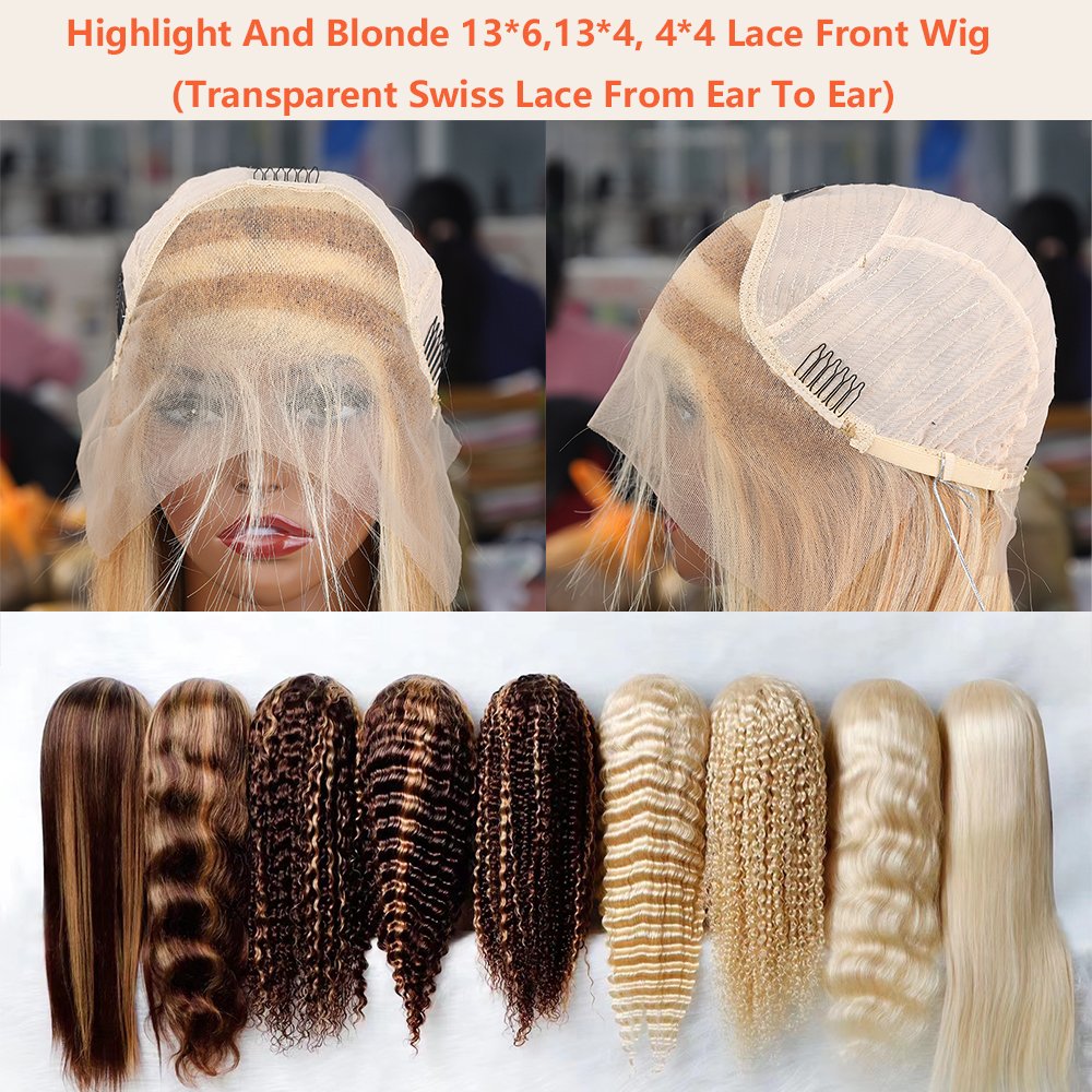 Wholesale Bob Straight Wig Pre Plucked Bob Wig Human Hair Straight Lace Front Wig Women Brazilian Hair for Black Long Swiss Lace