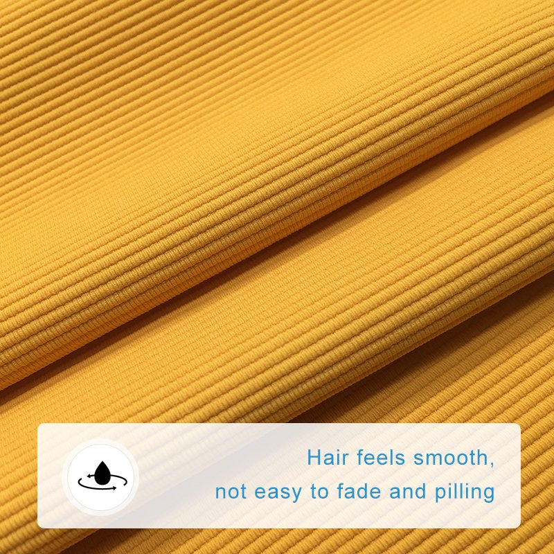 Good quality washable and firm yoga wear fabric 26% spandex 74% nylon 300g four sides high elasticity fabric