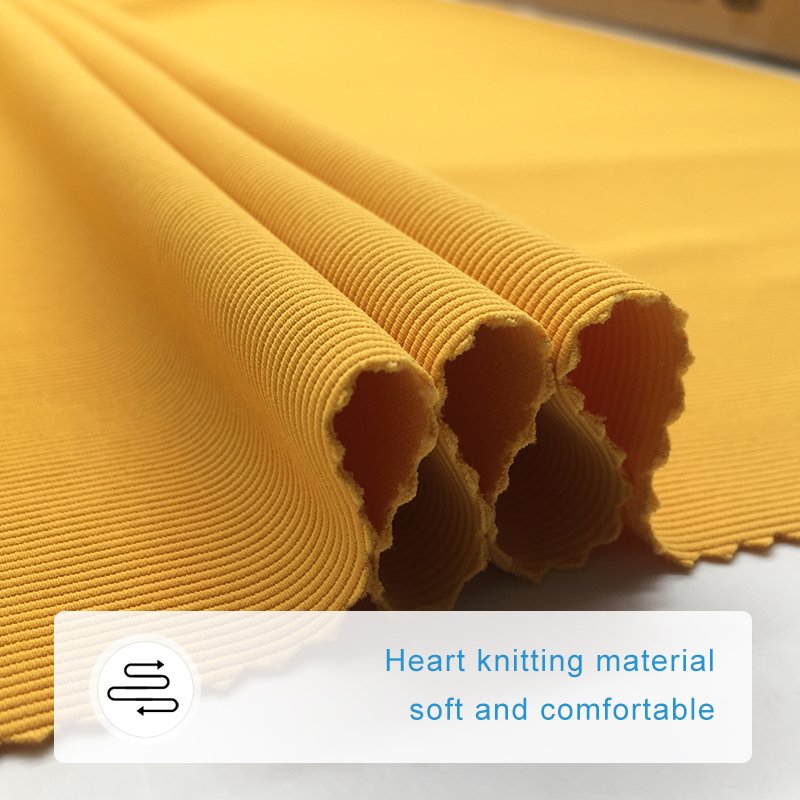 Good quality washable and firm yoga wear fabric 26% spandex 74% nylon 300g four sides high elasticity fabric