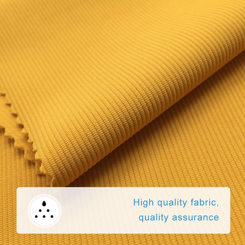 Good quality washable and firm yoga wear fabric 26% spandex 74% nylon 300g four sides high elasticity fabric