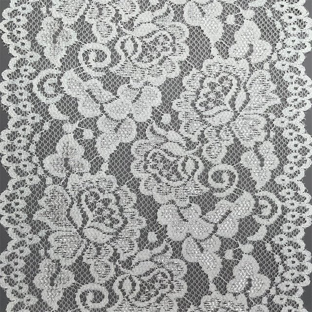 TUTON Top Quality Custom Elastic French Lace 19cm Trim Wholesale For Lingerie