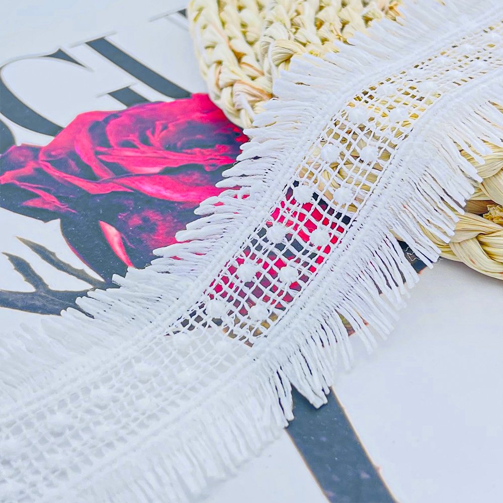New Styles White Milk Silk Water Soluble Embroidery Lace Trim For Clothing Accessores Sewing Accessories Embroidery Fabric