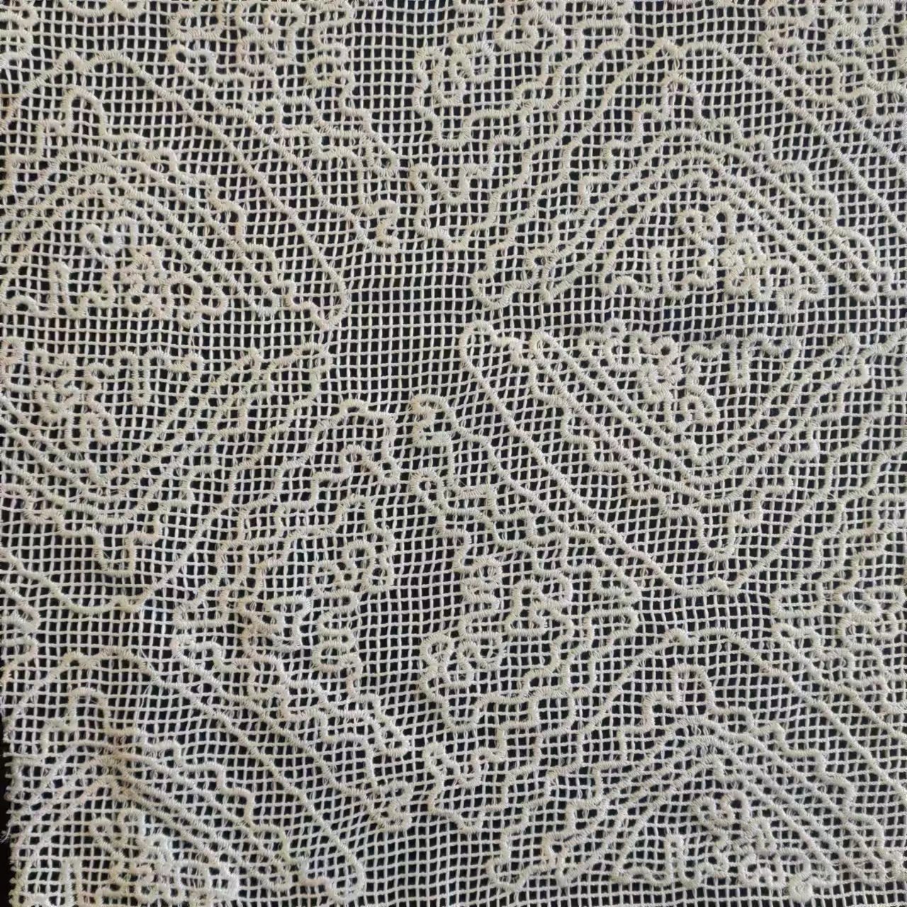 B-945 new wedding dress tulle floral lace embroidery fabric multi color flower clothing mesh embroidery fabric