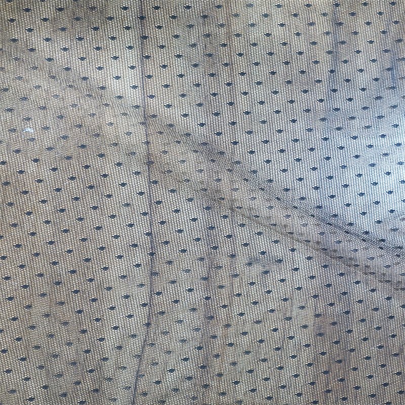 2023 100% Polyester black dots tulle mesh lace fabric for dress