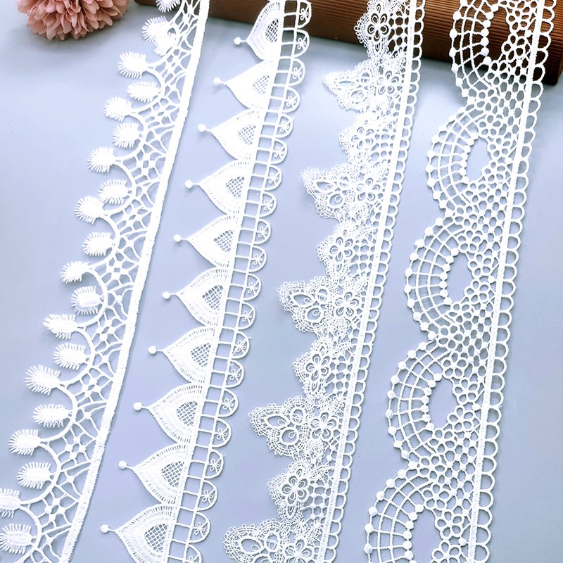 Quality Beautiful Black Lace Ribbon Tape 90MM Lace Trim DIY Embroidered For Sewing Decoration African Lace Fabric