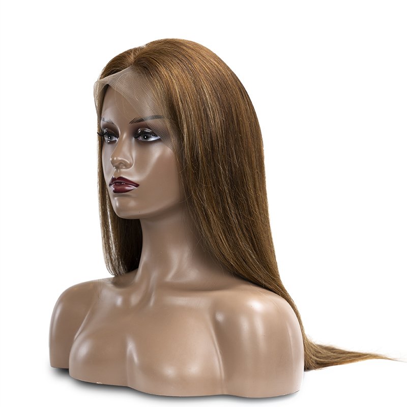 Hot Selling Peruvian Mink Human Hair Wig 13*4 13*6 Double Drawn Ombre Highlight Hd Swiss Lace Front Wigs For Black Women