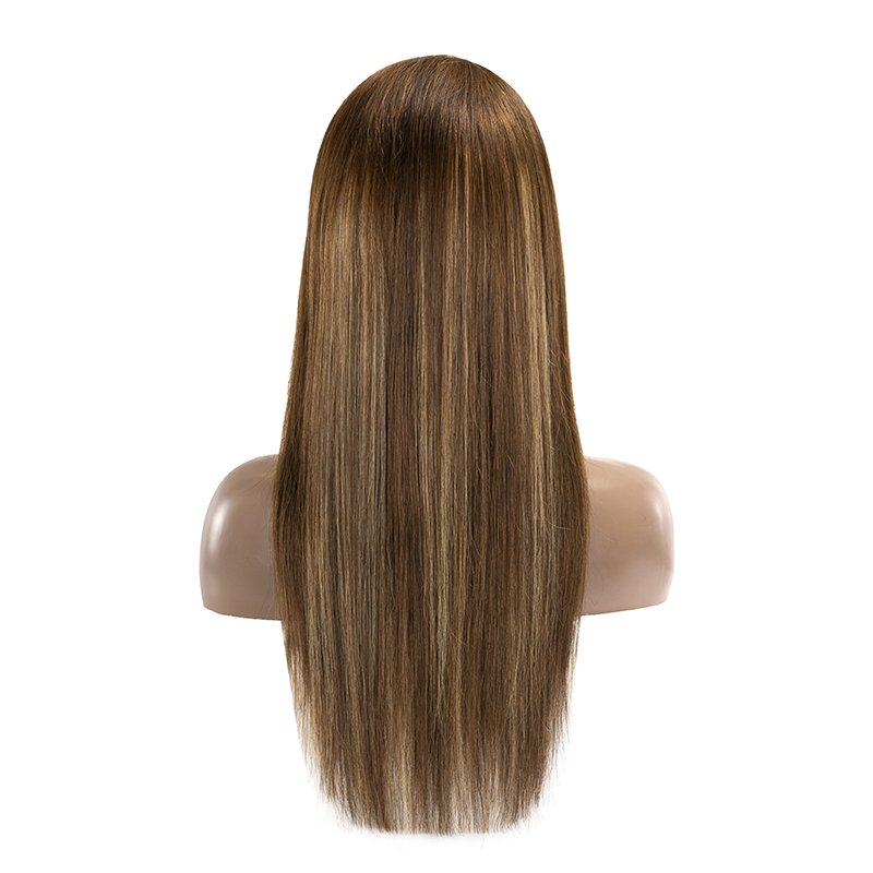Hot Selling Peruvian Mink Human Hair Wig 13*4 13*6 Double Drawn Ombre Highlight Hd Swiss Lace Front Wigs For Black Women