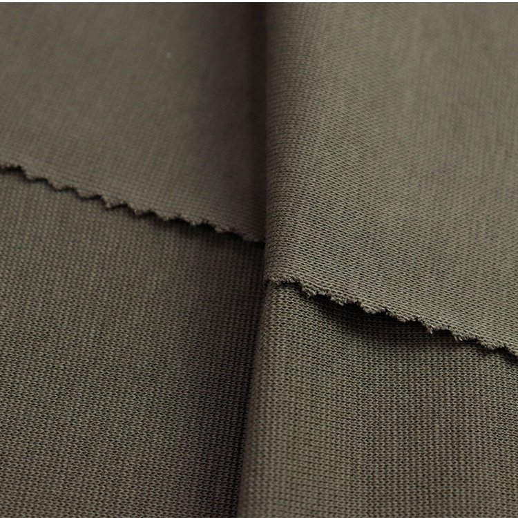 Wholesale high quality dress fabric women sleeveless combed cotton spandex 1x1 rib knit fabric for cuffs