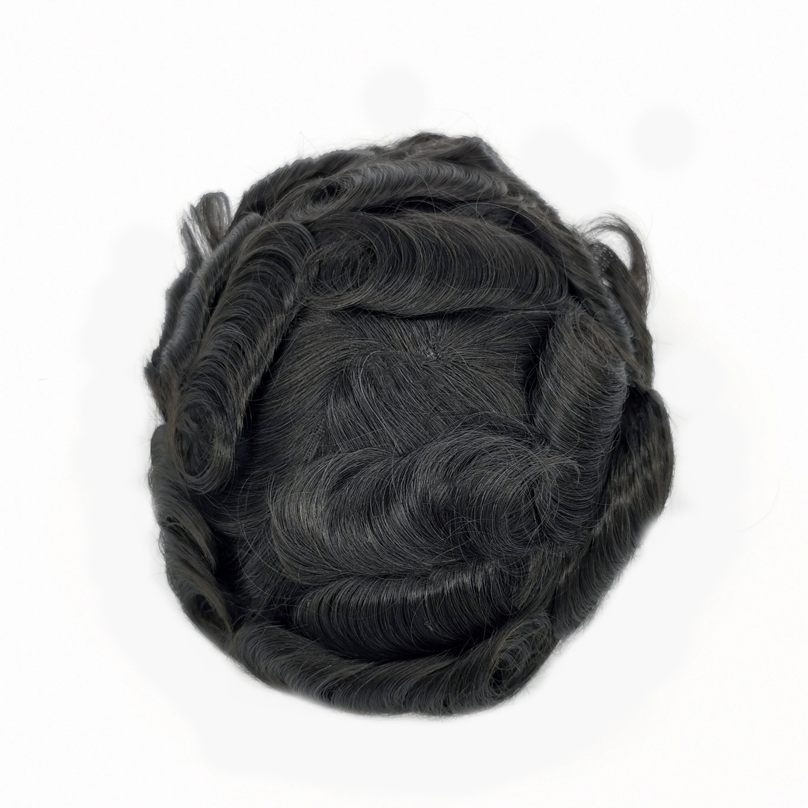 Q6 Lace Front Toupee Poly Skin Wig For Men Human Hair Replacement Natural Hairline Systems