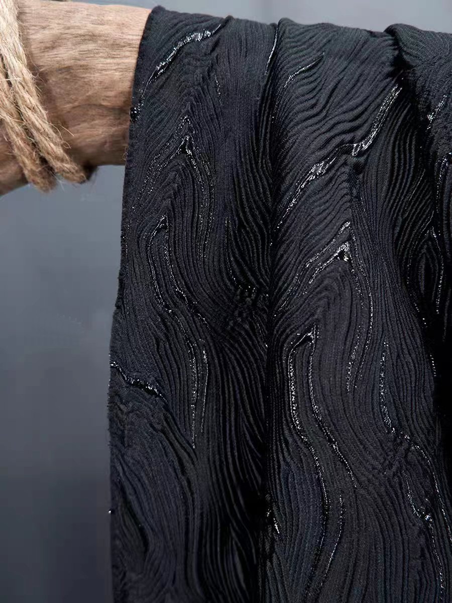 Luxury stripe pattern Wholesale china polyester jacquard high-qulity stripe abstract brocade jacquard fabric