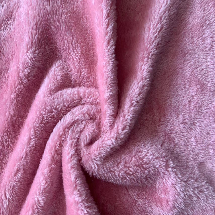 Hot-selling double-sided sherpa fabric with jersey fabric for clothing