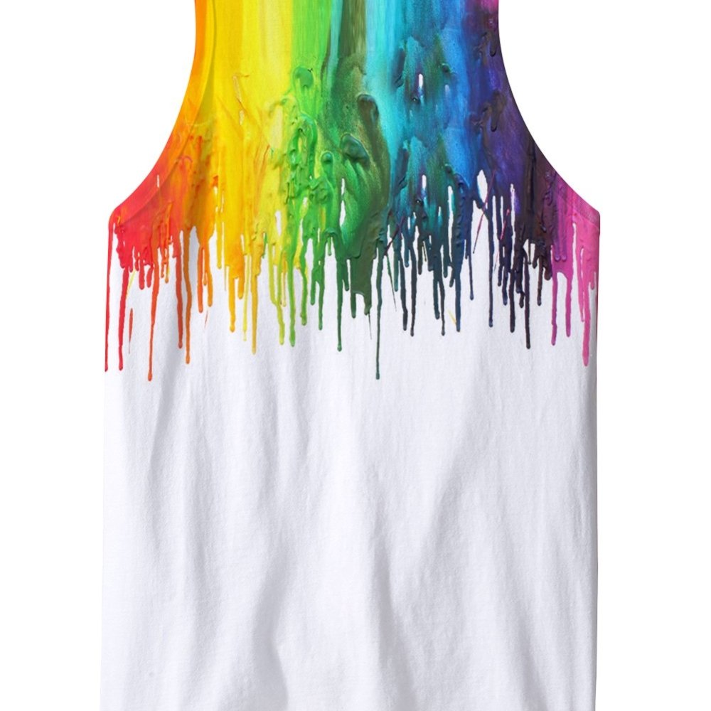 2024 Summer collection mens sleeveless high elastic tank tops custom color sublimation printed men's tank tops