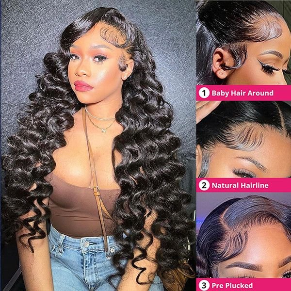 Wholesale Double Drawn 13X4 13X6 HD Swiss Lace Frontal Wig,Raw Virgin Cuticle Aligned Wig,Brazilian Human Hair Lace Front Wig