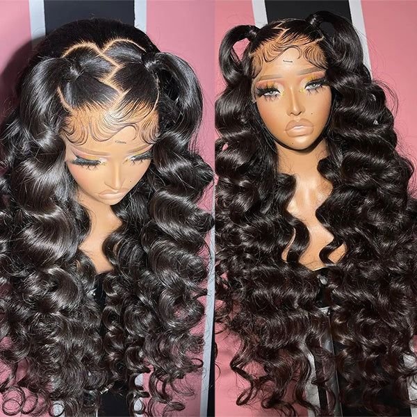 Wholesale Double Drawn 13X4 13X6 HD Swiss Lace Frontal Wig,Raw Virgin Cuticle Aligned Wig,Brazilian Human Hair Lace Front Wig