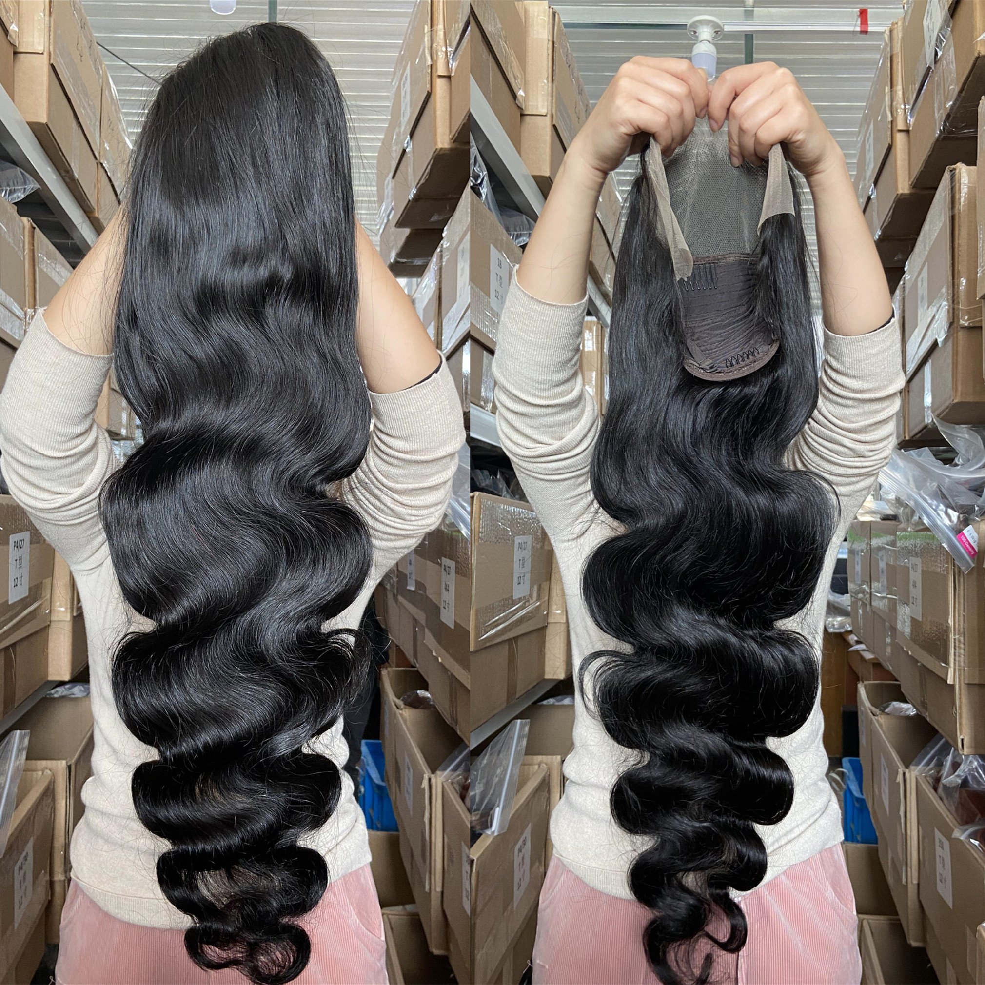 Wholesale Double Drawn 13X4 13X6 HD Swiss Lace Frontal Wig,Raw Virgin Cuticle Aligned Wig,Brazilian Human Hair Lace Front Wig