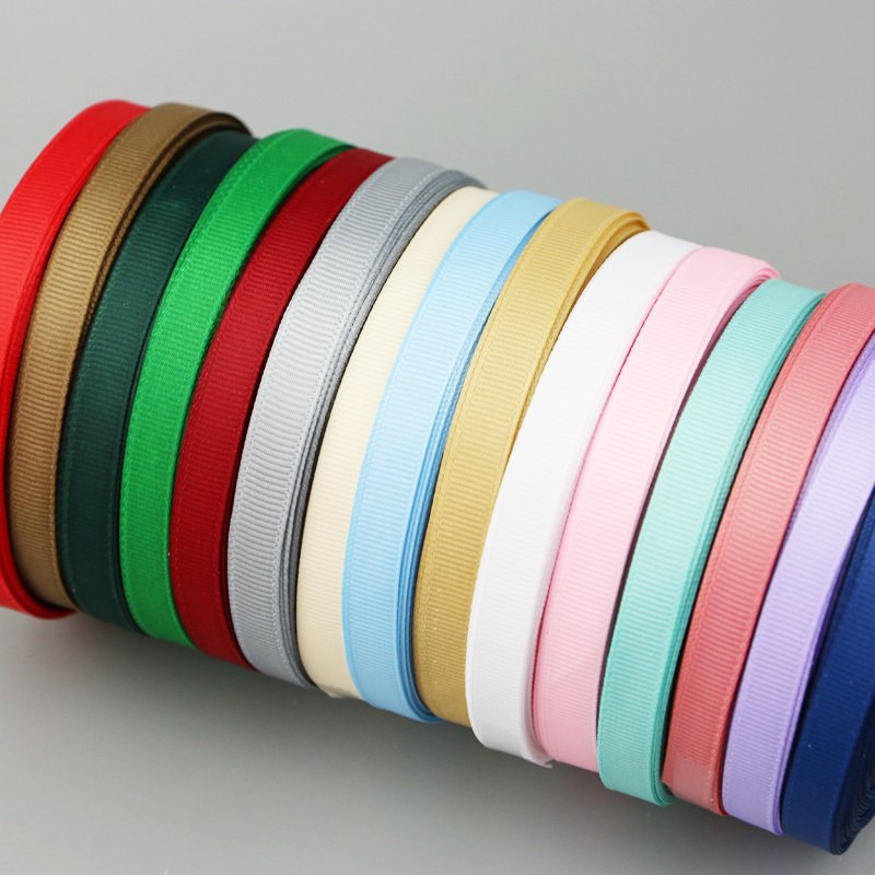 (25 Yards/roll) 10mm Grosgrain Ribbon Wholesale Gift Wrapping Decoration Ribbons Lace Fabric Handmade DIY