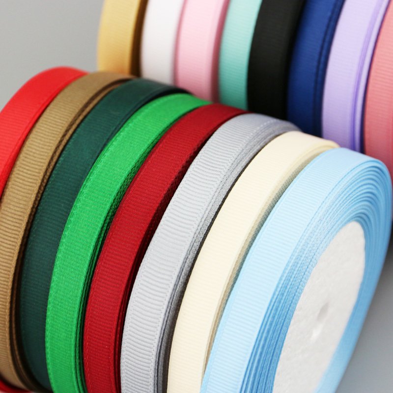 (25 Yards/roll) 10mm Grosgrain Ribbon Wholesale Gift Wrapping Decoration Ribbons Lace Fabric Handmade DIY