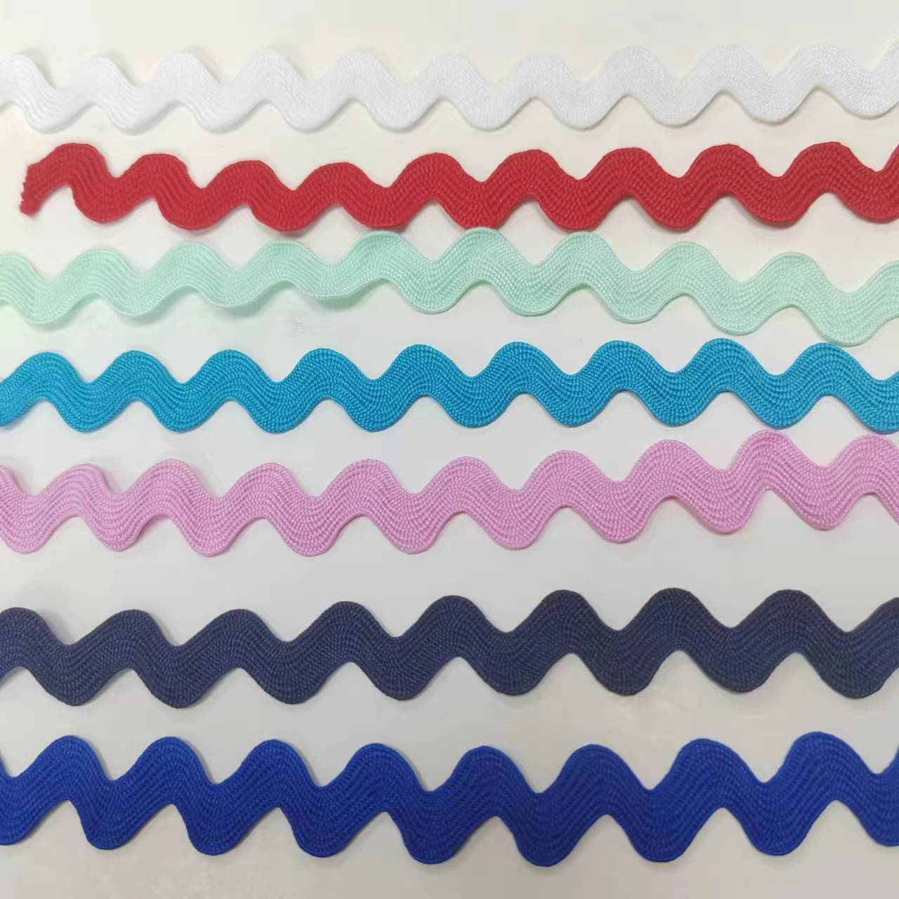 Factory Custom Color 3mm~ 3cm Rick Rack Trim ZigZag Ribbon Lace Ric Rac Ribbon Cord