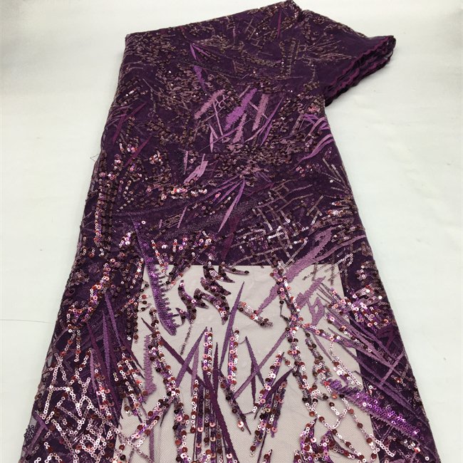 2022 china wholesale african beaded sequin density lace fabric bridal lace
