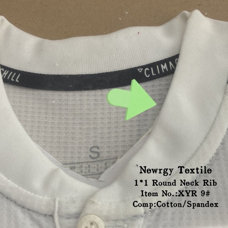 Custom warp ribbed fabric Polyester spandex Custom ribbing knit rib cuff fabric for collar neckline and cuffs