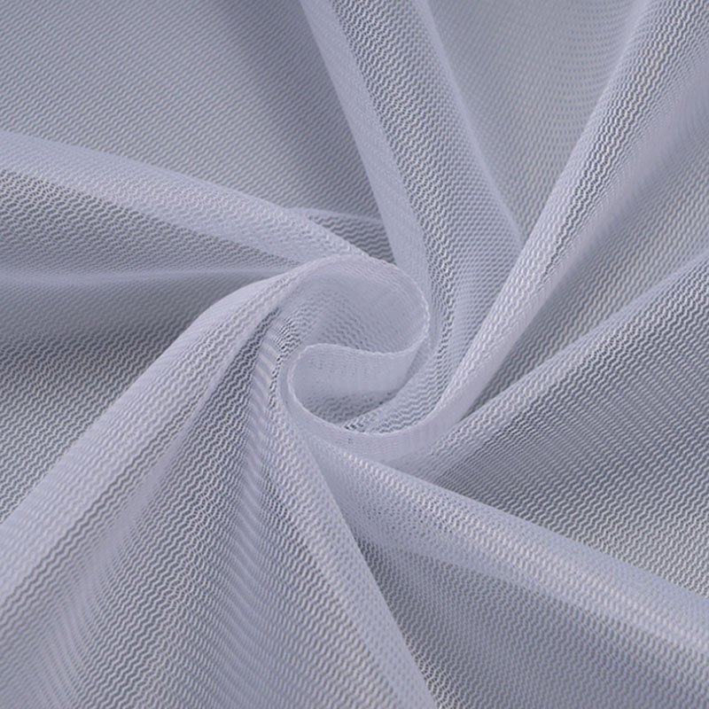 100% Polyester Square White Embroidered Net Tulle Mesh Fabric for Embroidery Dress Garment Laundry Manufacturer