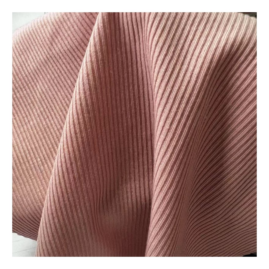 Wholesale 200 gsm Rib Knit Fabric Air Permeability Soft Pajamas Fabric 95% Tencel 5%Spandex Fabric