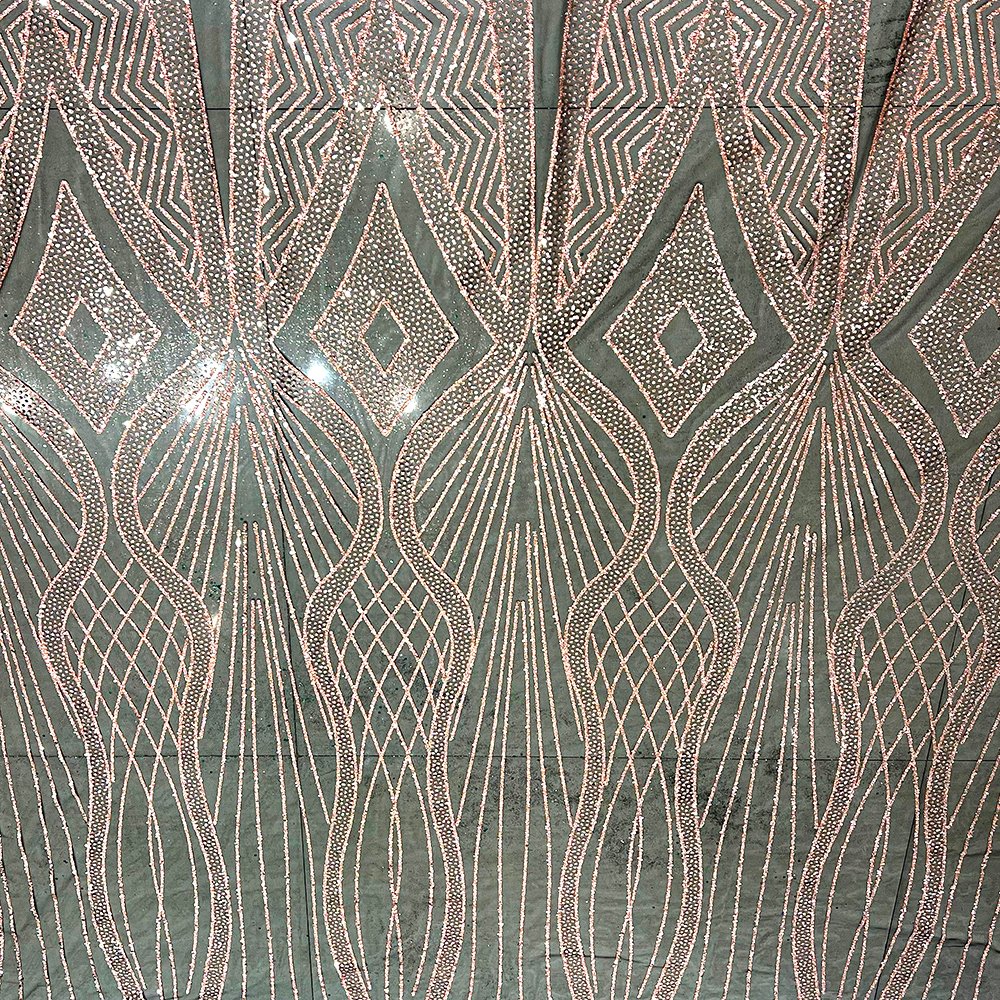 High Quality Glitter Sequin Mesh Fabric Embroidery Sequin Lace Fabric For Dress