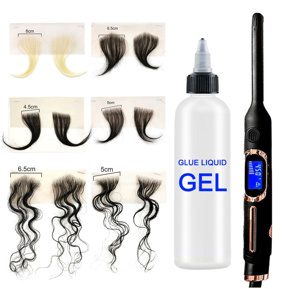 DIY Cut HD Lace Baby Hair Stripes 4 pcs Human Hair Edge Swiss Lace Hairline Baby Hairs Strips