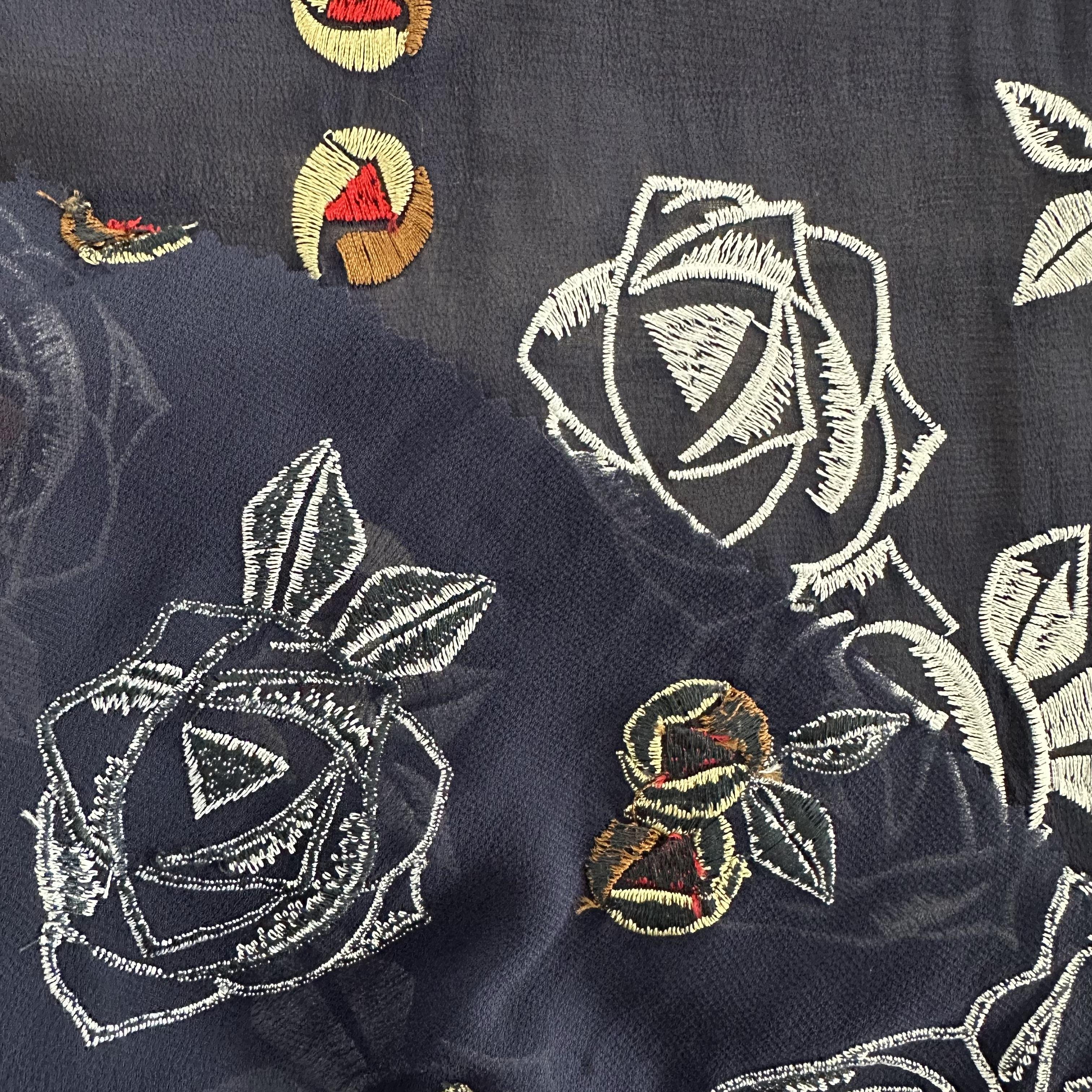 New Design 100%Viscose Embroidery Fabric Georgette With Viscose Embroidery Fabric For Women's Clothing