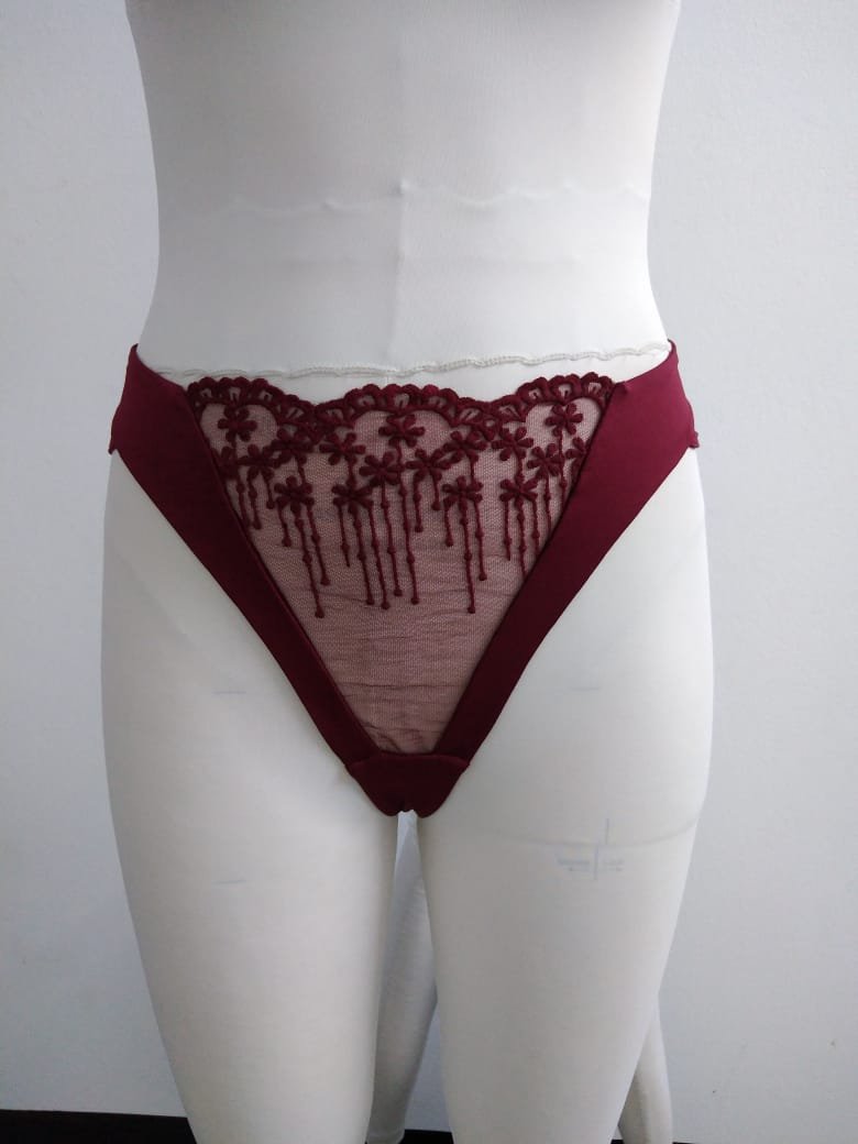 Sexy Lingerie Brief Style See Through Lace Panty Wedding Erotic Women's Underwear Bikini Custom Designed Panties from Bangladesh