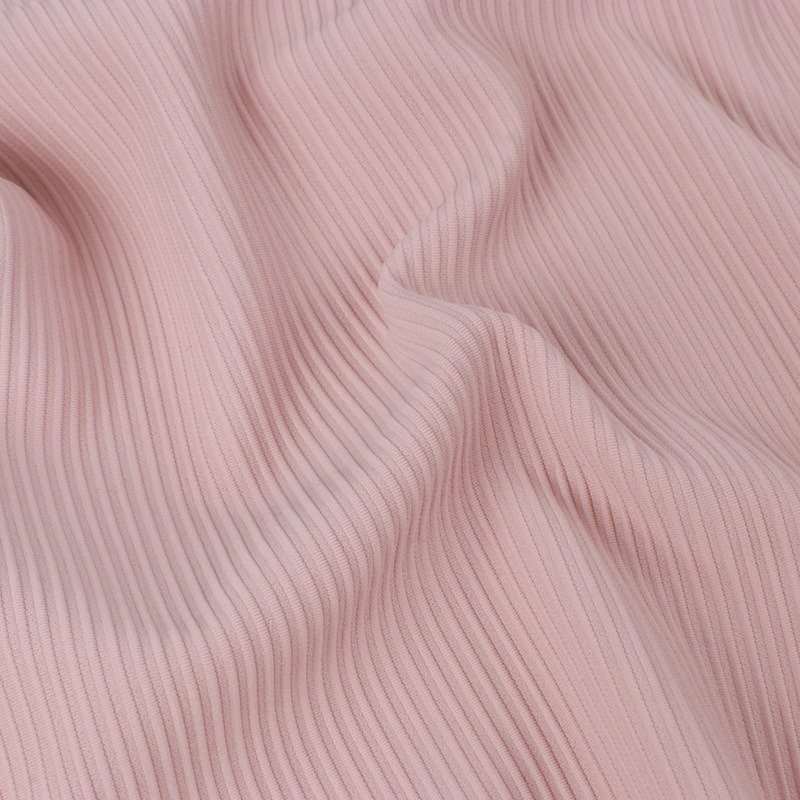 Wholesale 2*1 Rib Knit 75%Nylon 25%Spandex 4 Way Stretch Striped Ribbed Fabric for Athletic Activewear Yoga Bra Bodysuit