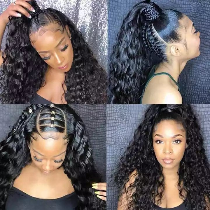 Wholesale Cheap Dropshipping Full lace Braids Hair Wigs Vendor HD Transparent Swiss Lace Frontal Braided Wigs For Black Women