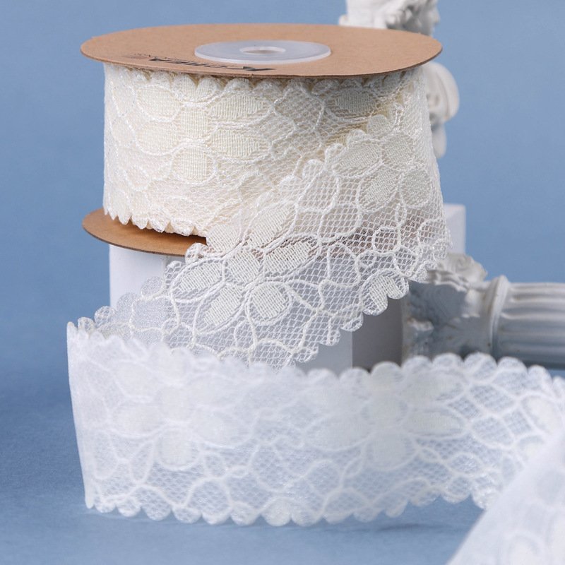 Wholesale high quality lace lace ribbon butterfly clip hairpin raw material diy gift wrapping ribbon