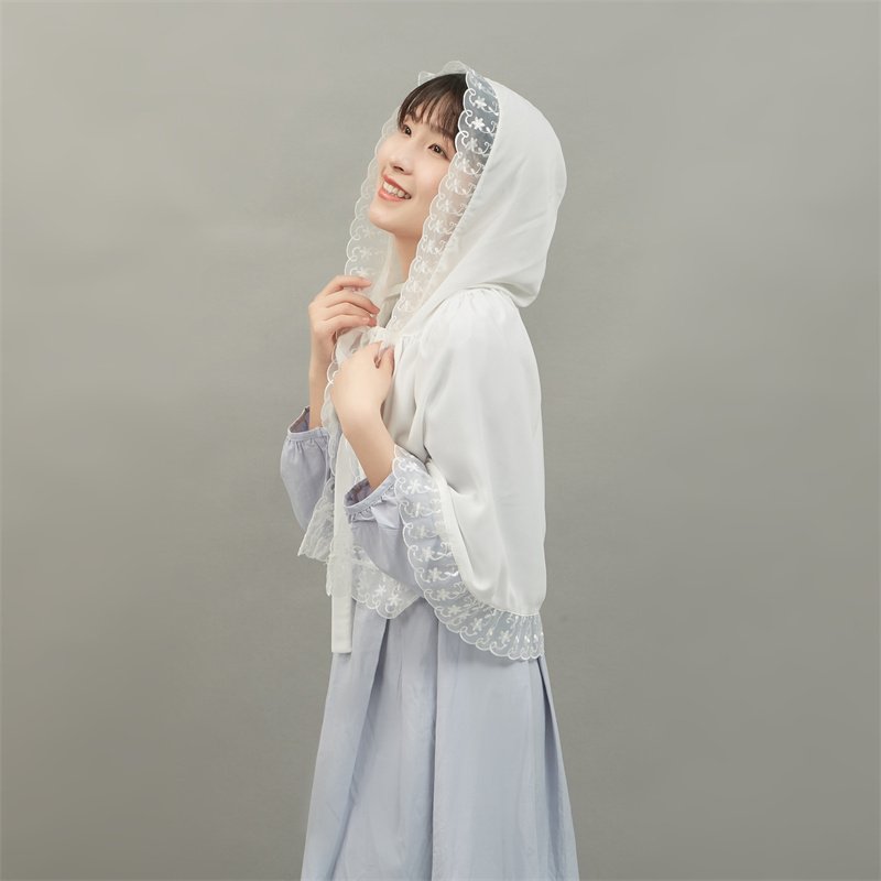 Wholesale Retro Embroidery accessories shirt women collar neckline chiffon lace collar false collar