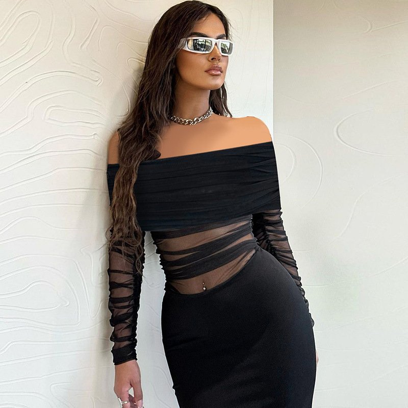 New Arrival Custom Designs Women Apparel Ladies Vacation Long Maxi Dresses Plus Size Lace Casual Dress