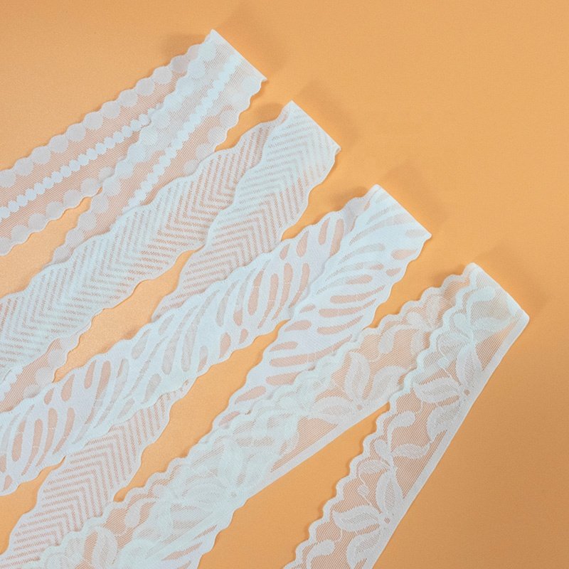 Cheap high quality gift packaging water soluble guipure lace ribbon elastic embroidery lace trimming for festival decoration